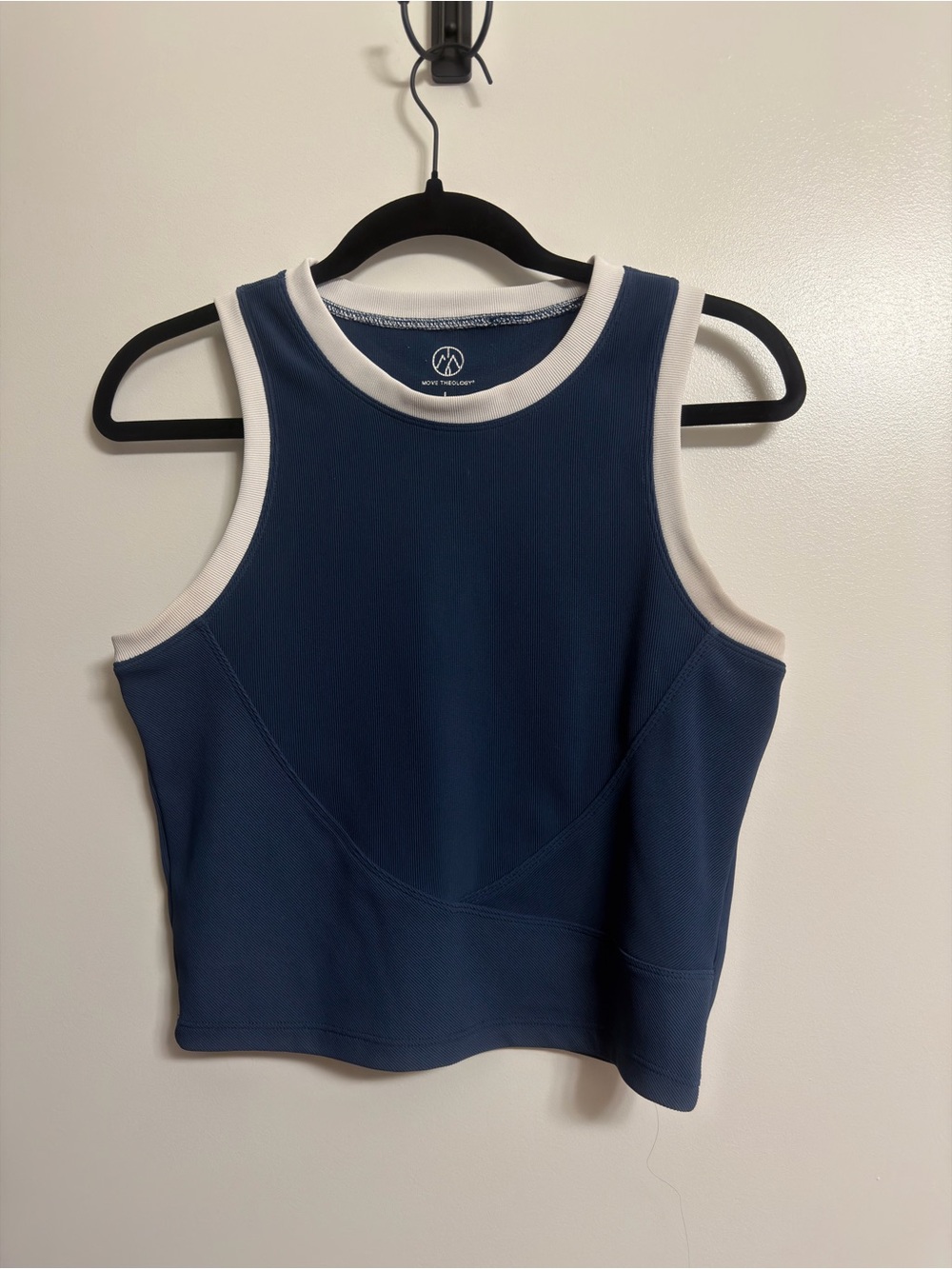 Navy Tank Top with White Trim